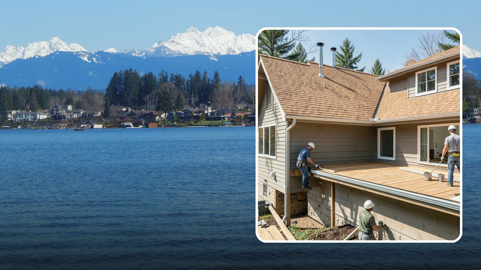 Cedar Roof Installation in Lake Stevens, Snohomish County, WA - A classic cedar shake or shingle roof that brings natural beauty and proven Northwest durability.