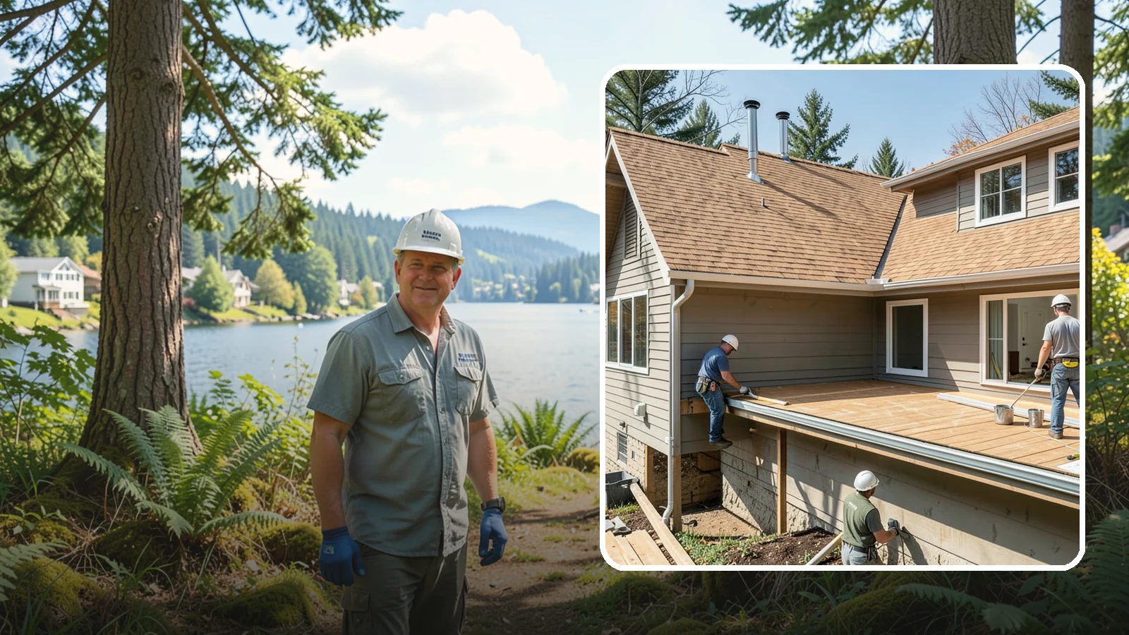 Cedar Roof Installation in Milton, King County, WA - A classic cedar shake or shingle roof that brings natural beauty and proven Northwest durability.