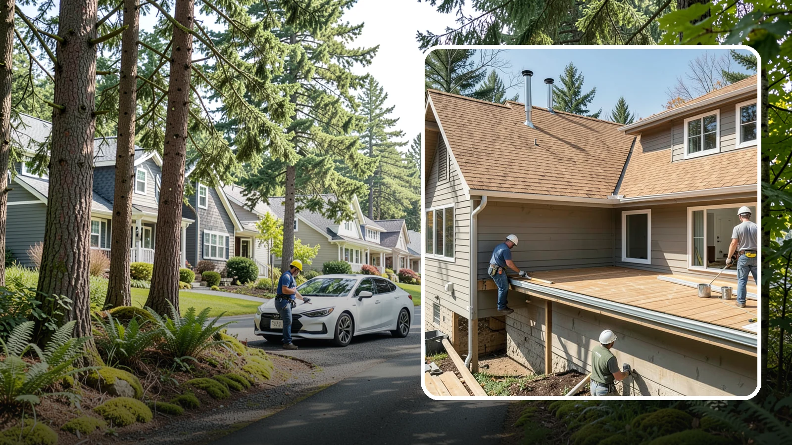 Cedar Roof Installation in Normandy Park, King County, WA - A classic cedar shake or shingle roof that brings natural beauty and proven Northwest durability.