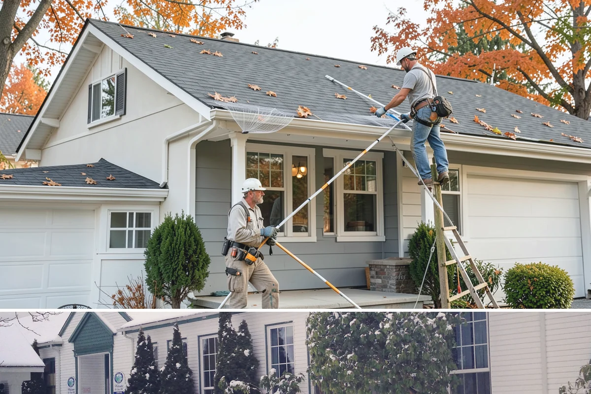 Cedar Roof Installation in Pacific, King County, WA - Summer installation lets the cedar and underlayment stay dry during the roofing process.