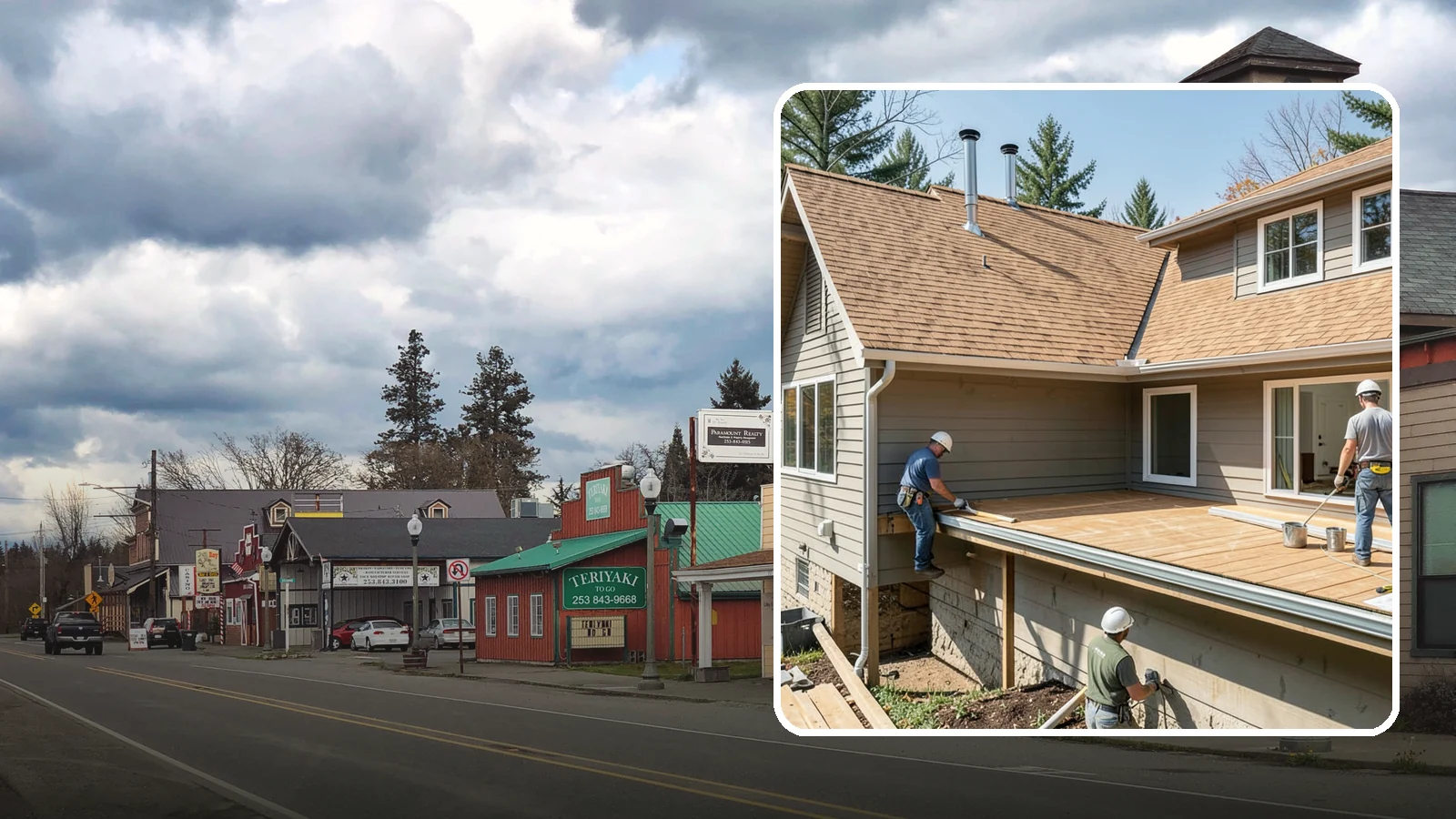 Cedar Roof Installation in Roy, Pierce County, WA - A classic cedar shake or shingle roof that brings natural beauty and proven Northwest durability.