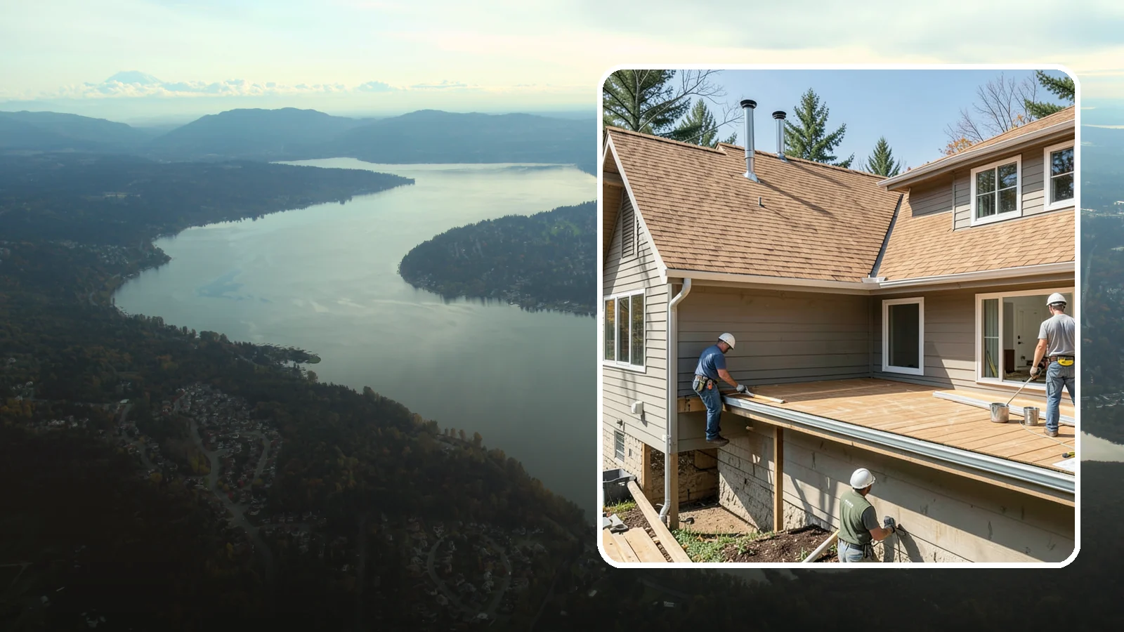 Cedar Roof Installation in Sammamish, King County, WA - A classic cedar shake or shingle roof that brings natural beauty and proven Northwest durability.
