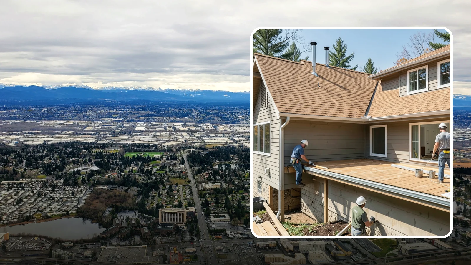 Cedar Roof Installation in SeaTac, King County, WA - A classic cedar shake or shingle roof that brings natural beauty and proven Northwest durability.