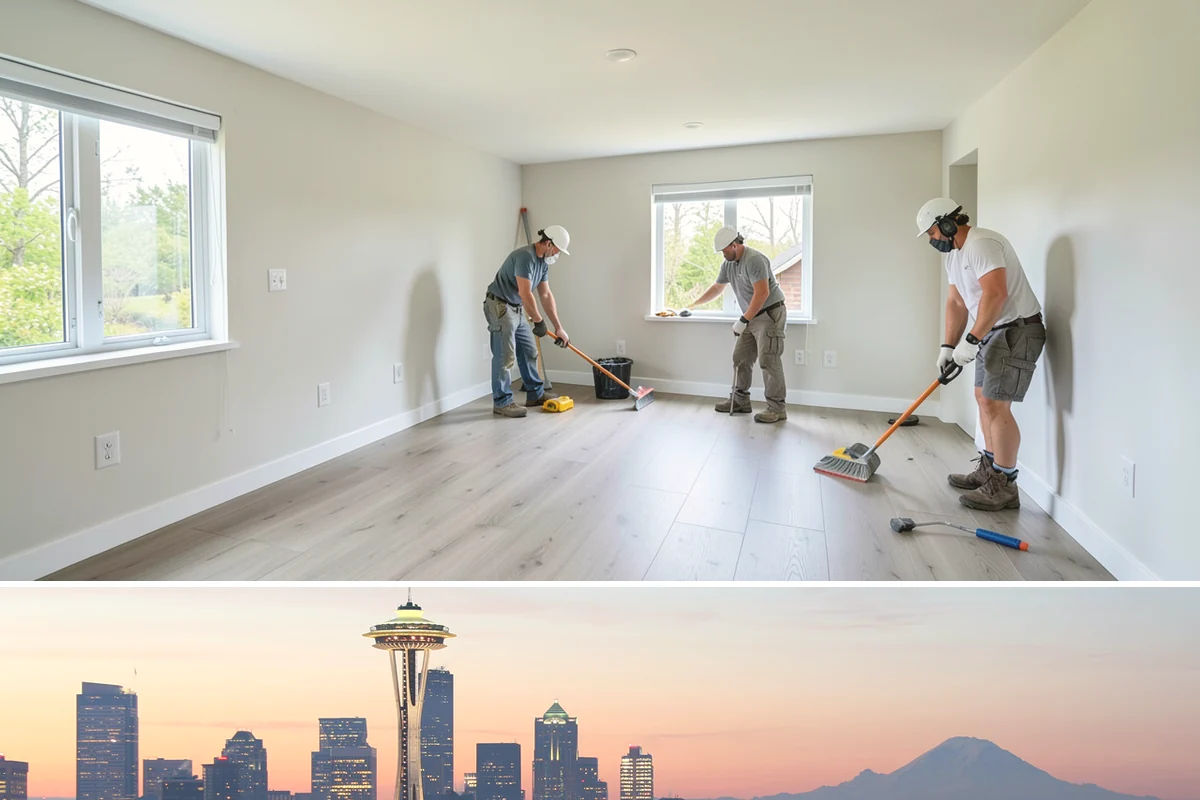 Cedar Roof Installation in Seattle, King County, WA - Summer installation lets the cedar and underlayment stay dry during the roofing process.