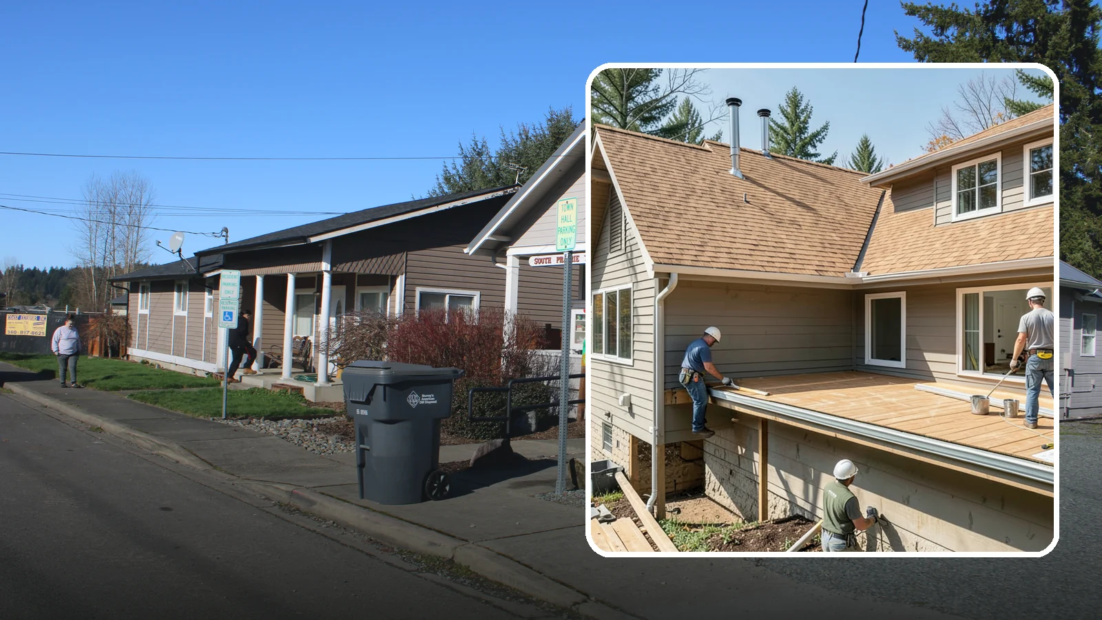 Cedar Roof Installation in South Prairie, Pierce County, WA - A classic cedar shake or shingle roof that brings natural beauty and proven Northwest durability.