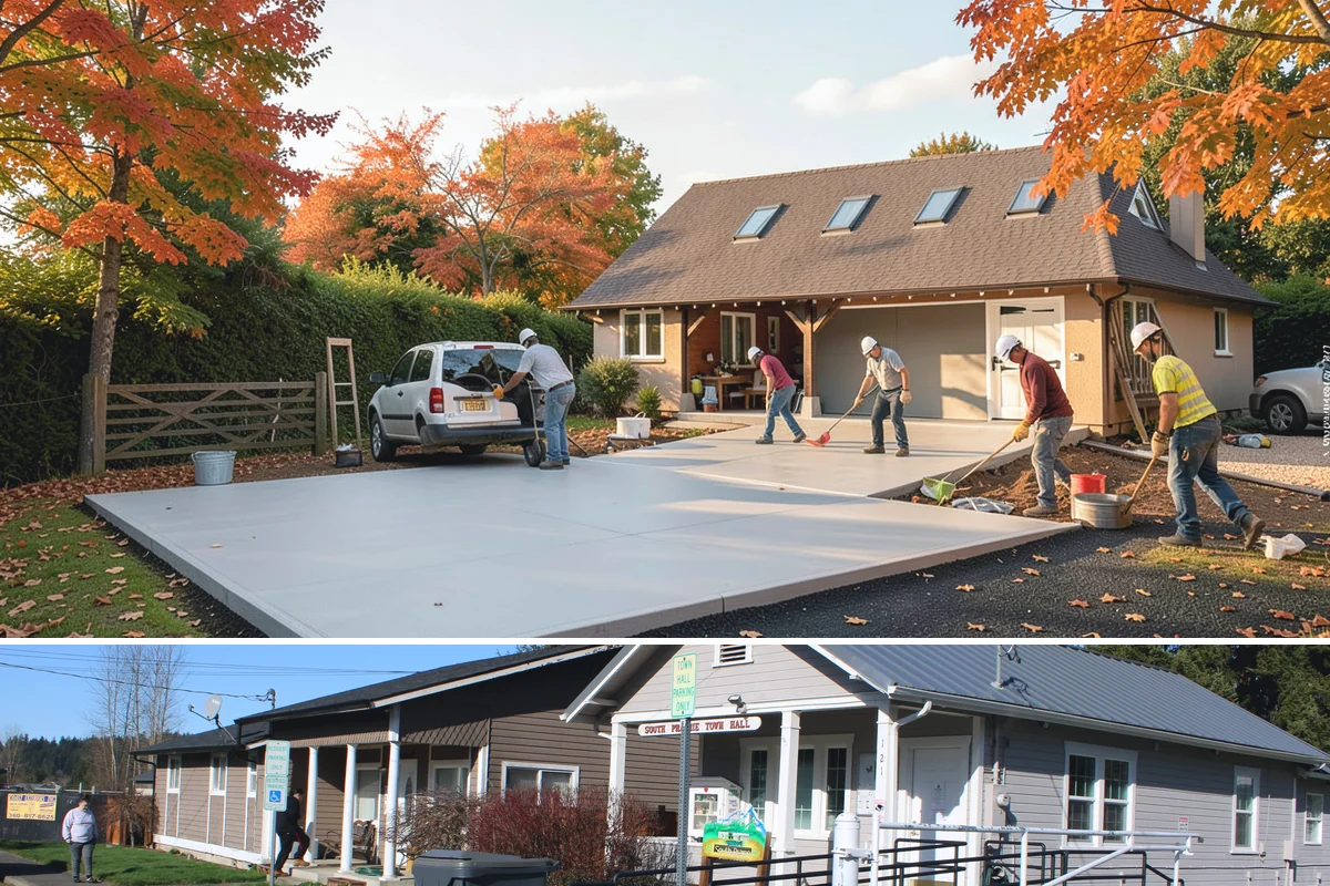 Cedar Roof Installation in South Prairie, Pierce County, WA - Summer installation lets the cedar and underlayment stay dry during the roofing process.