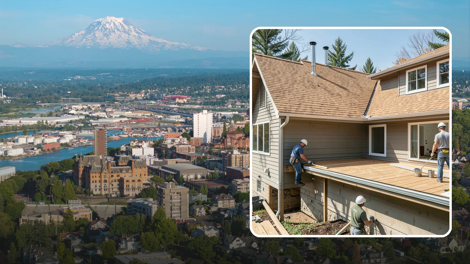 Cedar Roof Installation in Tacoma, Pierce County, WA - A classic cedar shake or shingle roof that brings natural beauty and proven Northwest durability.