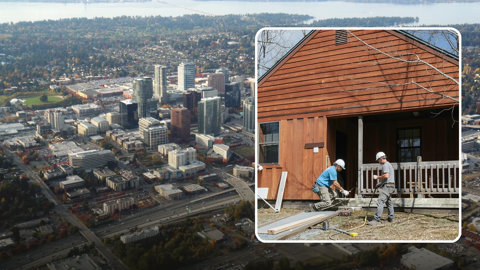 Cedar Siding Installation in Bellevue, King County, WA - We install natural cedar siding that brings warm, classic Northwest character to homes across the Puget Sound.