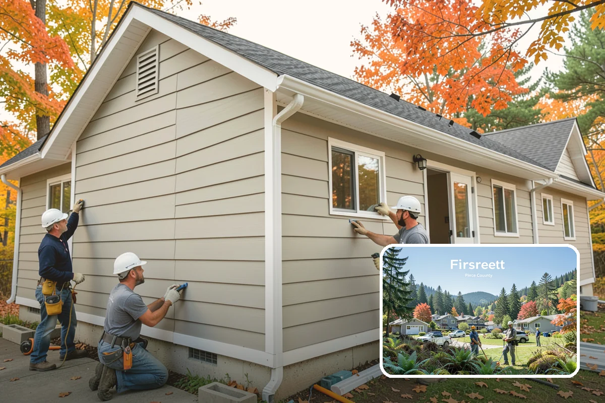 Cedar Siding Installation in Fircrest, Pierce County, WA - Iconic Northwest look with natural grain and tone