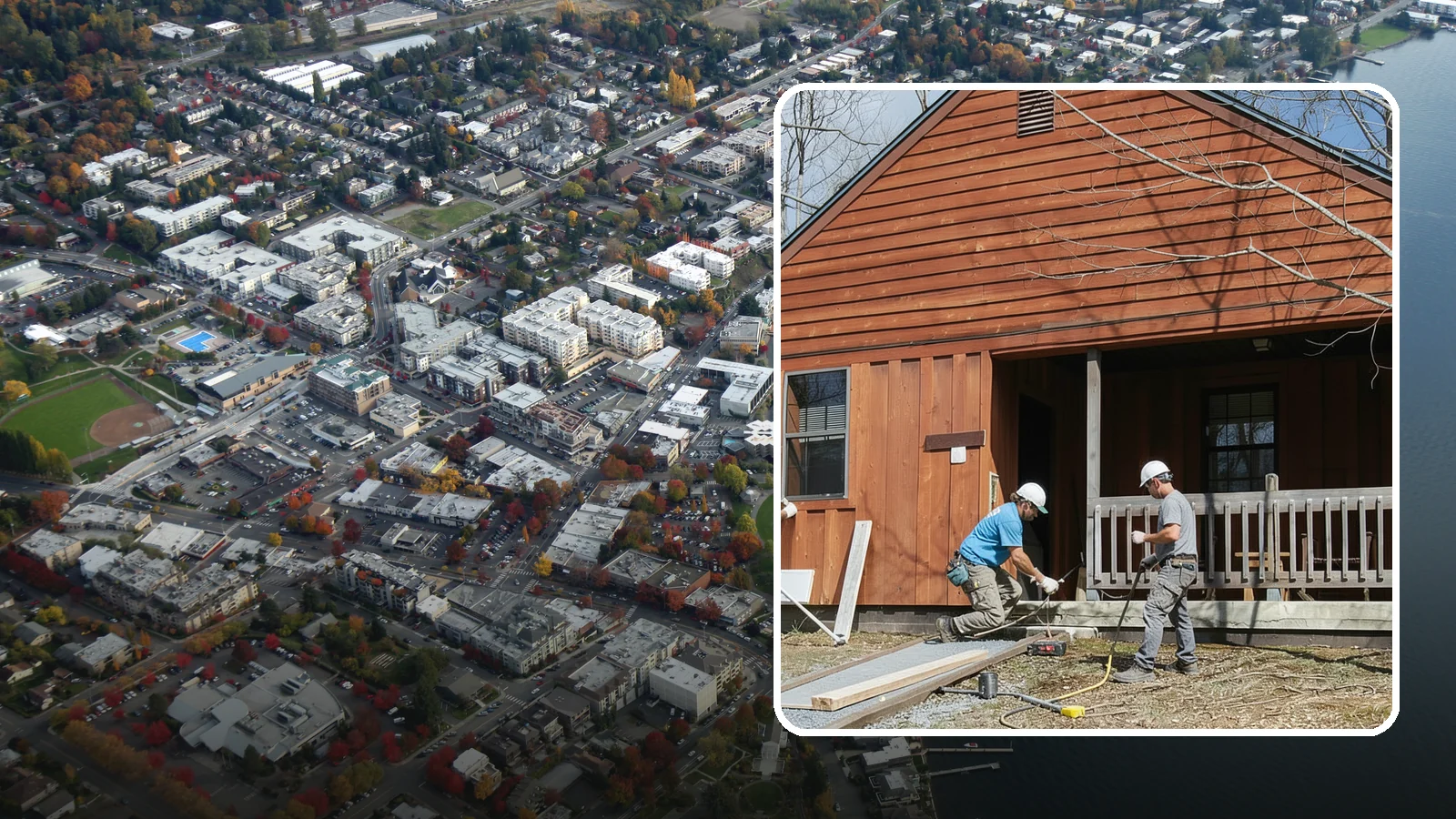 Cedar Siding Installation in Kirkland, King County, WA - We install natural cedar siding that brings warm, classic Northwest character to homes across the Puget Sound.
