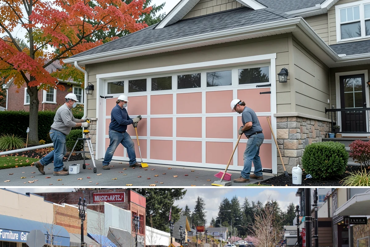 Ceiling Drywall Installation in Bothell, King County, WA - Ceiling drywall is indoor work suited to every season, including the rainy winter months.