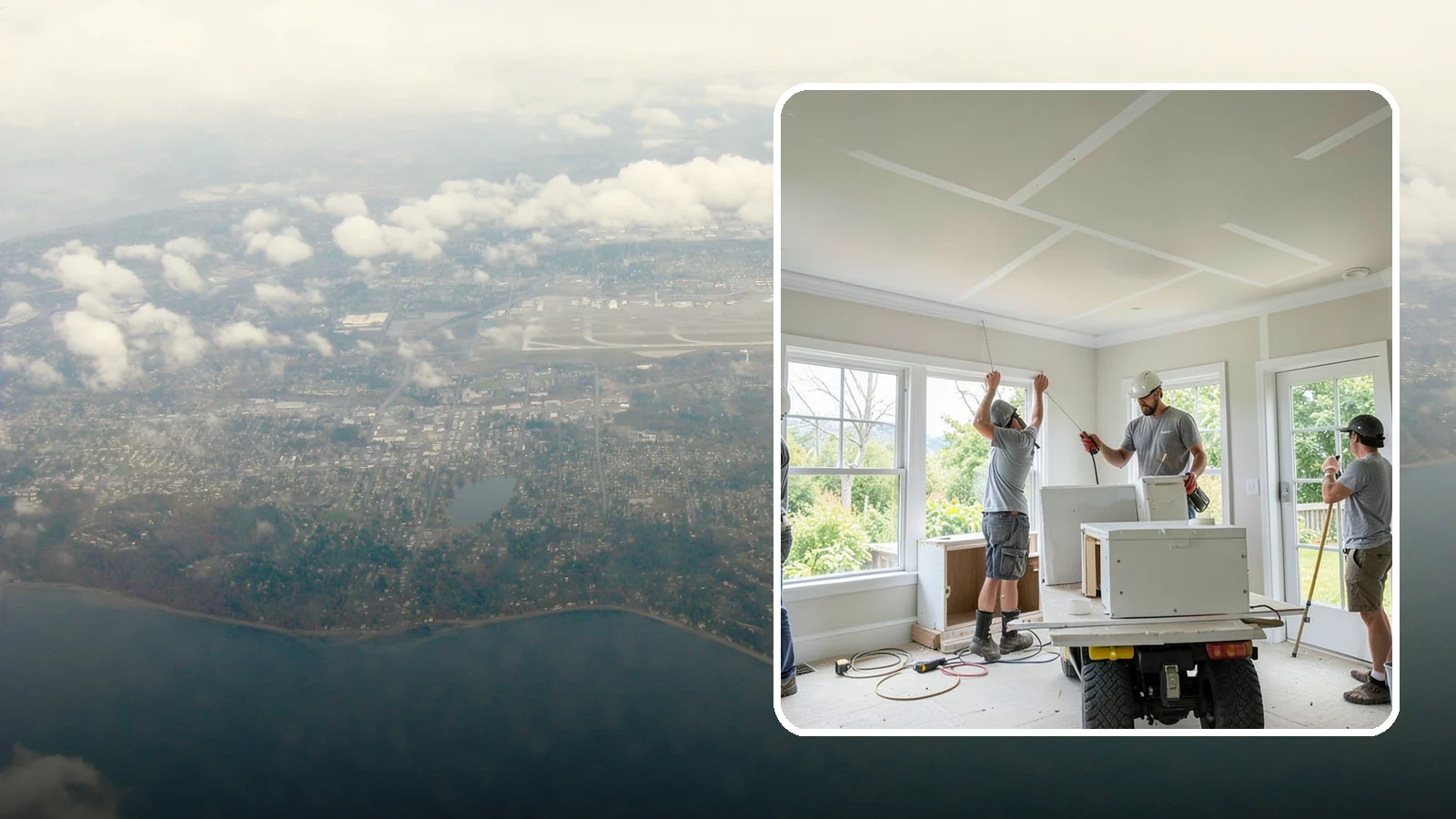 Ceiling Drywall Installation in Burien, King County, WA - Ceiling drywall installation hangs and finishes overhead board for flat, solid ceilings.