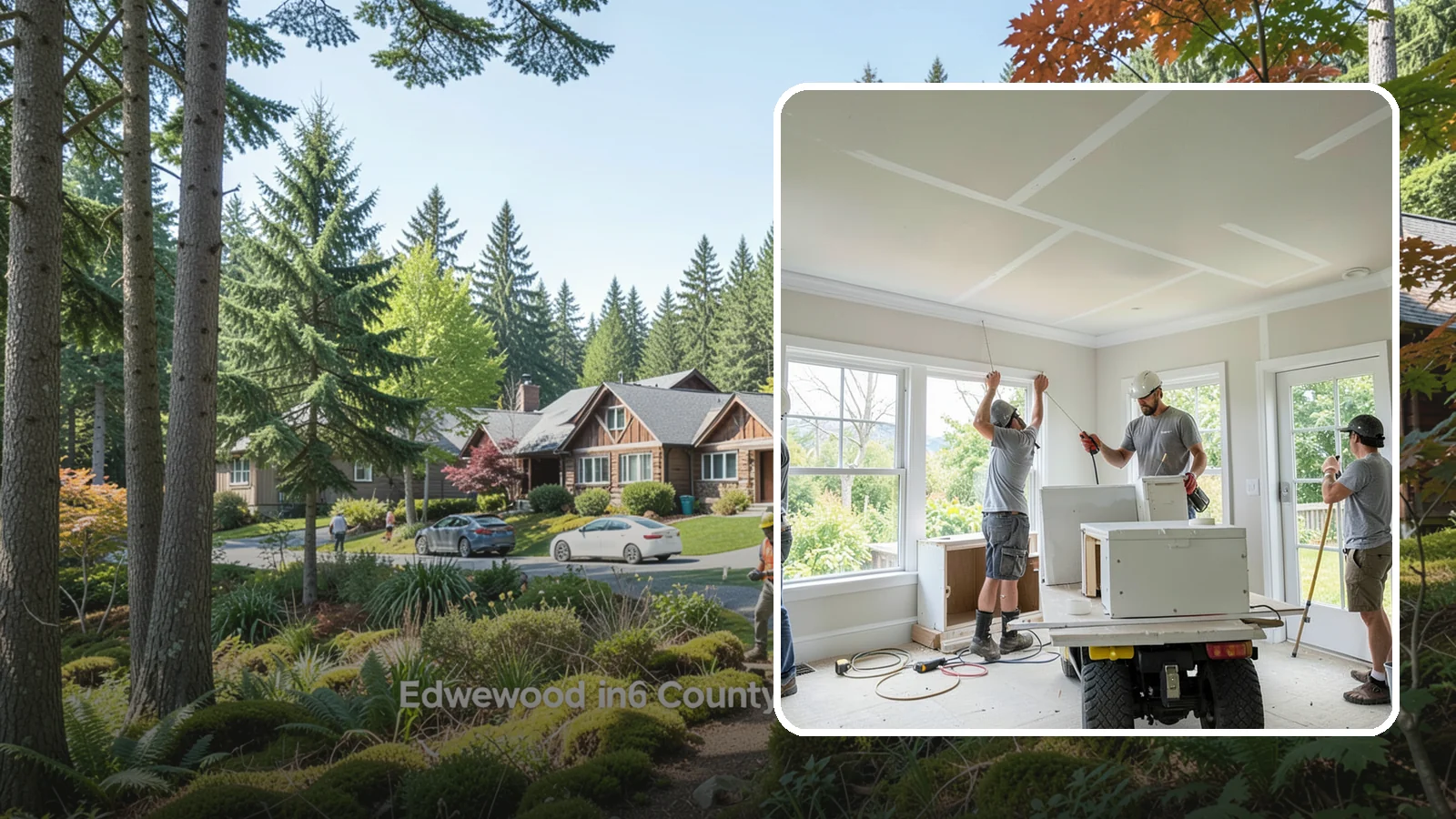 Ceiling Drywall Installation in Edgewood, Pierce County, WA - Ceiling drywall installation hangs and finishes overhead board for flat, solid ceilings.
