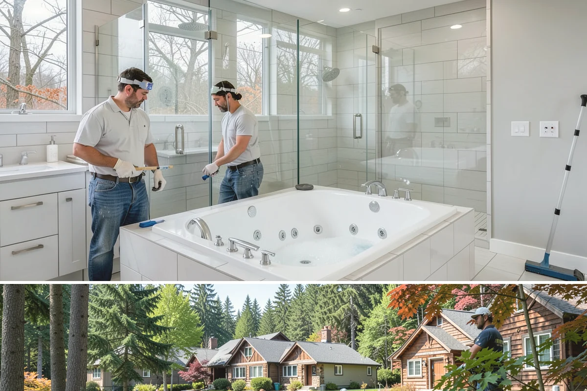 Ceiling Drywall Installation in Edgewood, Pierce County, WA - Ceiling drywall is indoor work suited to every season, including the rainy winter months.