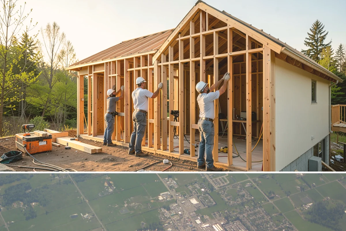 Ceiling Drywall Installation in Enumclaw, King County, WA - Ceiling drywall is indoor work suited to every season, including the rainy winter months.