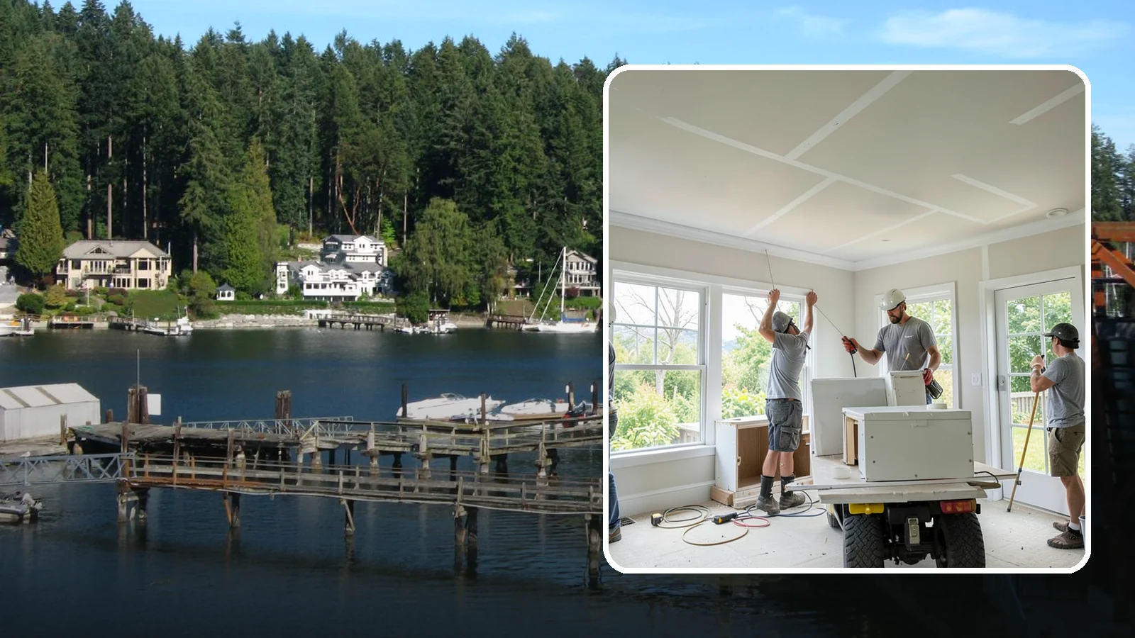 Ceiling Drywall Installation in Gig Harbor, Pierce County, WA - Ceiling drywall installation hangs and finishes overhead board for flat, solid ceilings.
