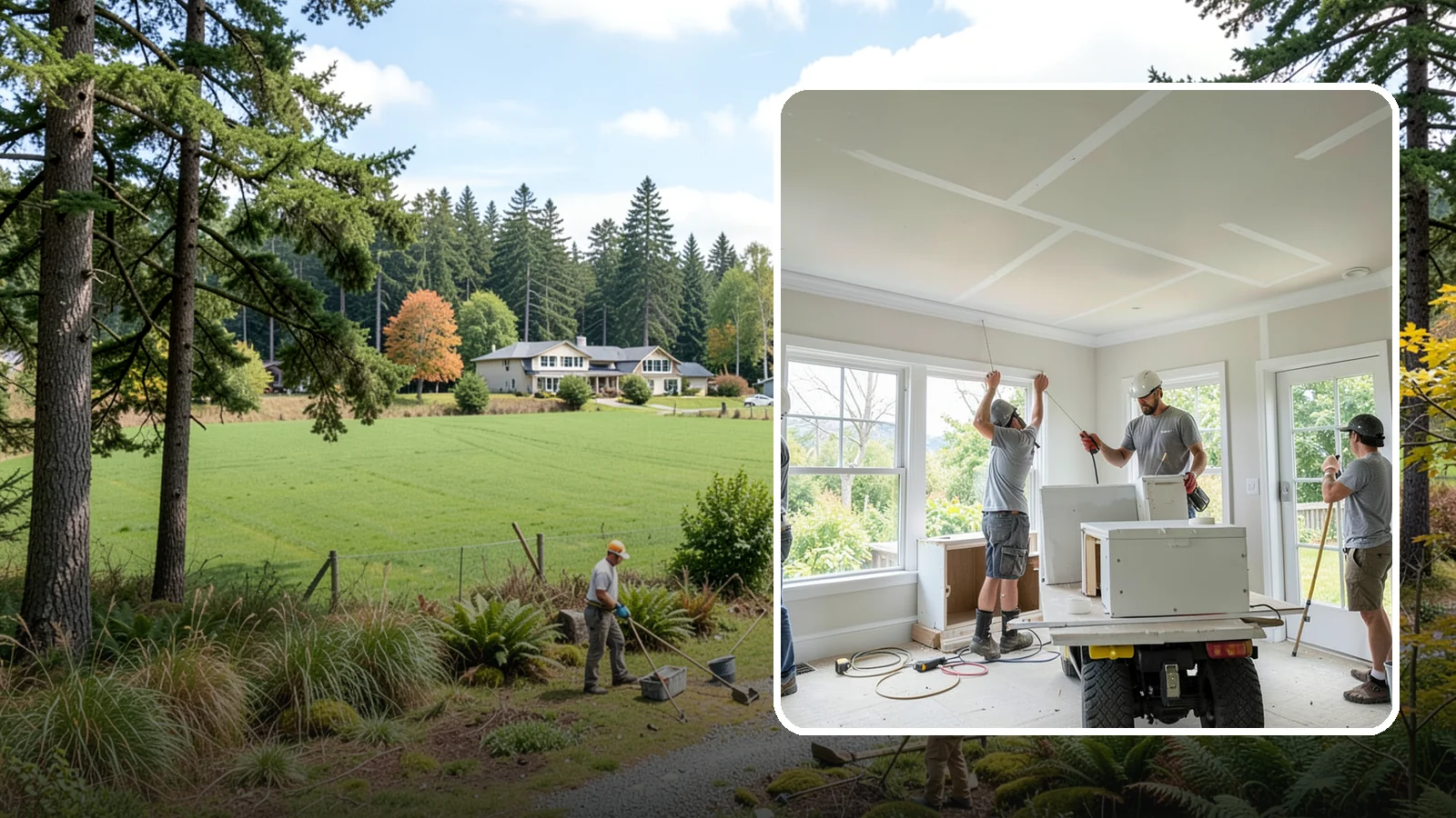 Ceiling Drywall Installation in Lyman, Skagit County, WA - Ceiling drywall installation hangs and finishes overhead board for flat, solid ceilings.