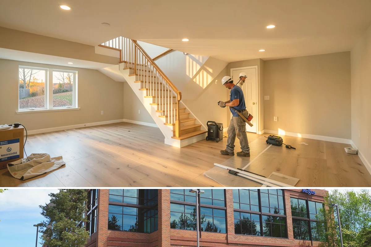 Ceiling Drywall Installation in Mountlake Terrace, Snohomish County, WA - Ceiling drywall is indoor work suited to every season, including the rainy winter months.