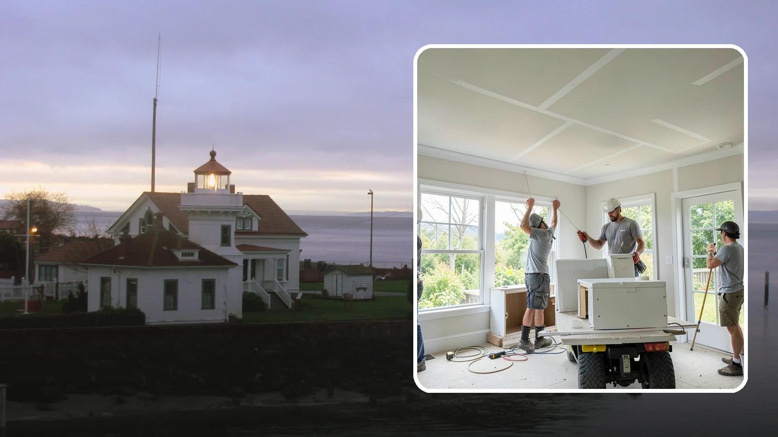Ceiling Drywall Installation in Mukilteo, Snohomish County, WA - Ceiling drywall installation hangs and finishes overhead board for flat, solid ceilings.