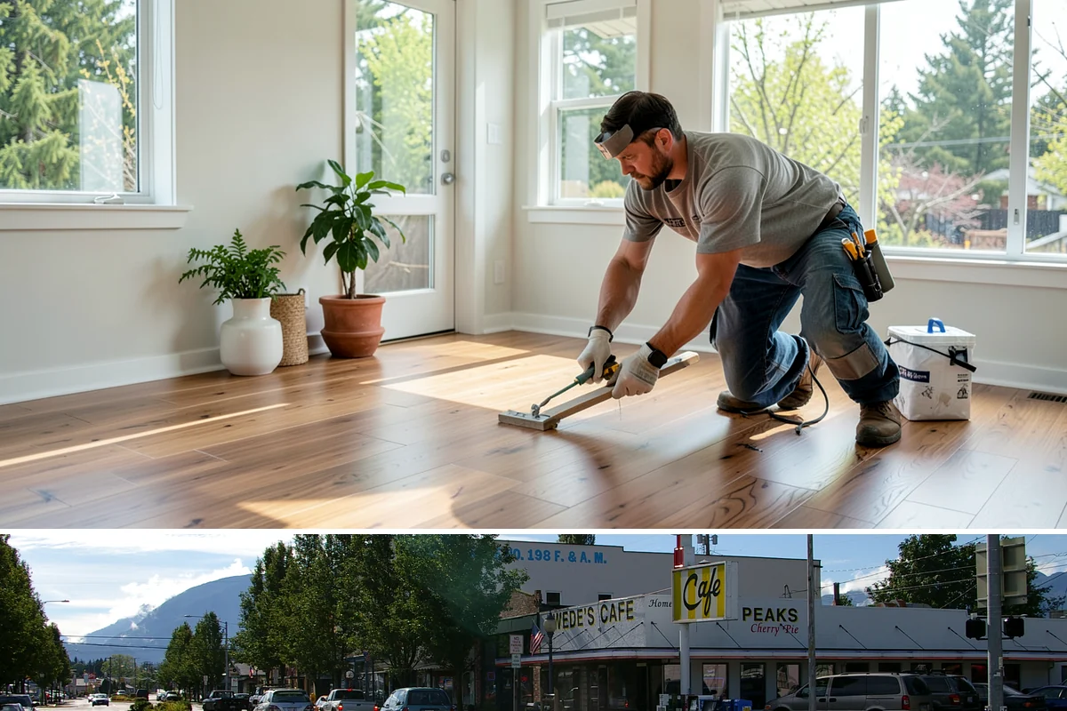 Ceiling Drywall Installation in North Bend, King County, WA - Ceiling drywall is indoor work suited to every season, including the rainy winter months.