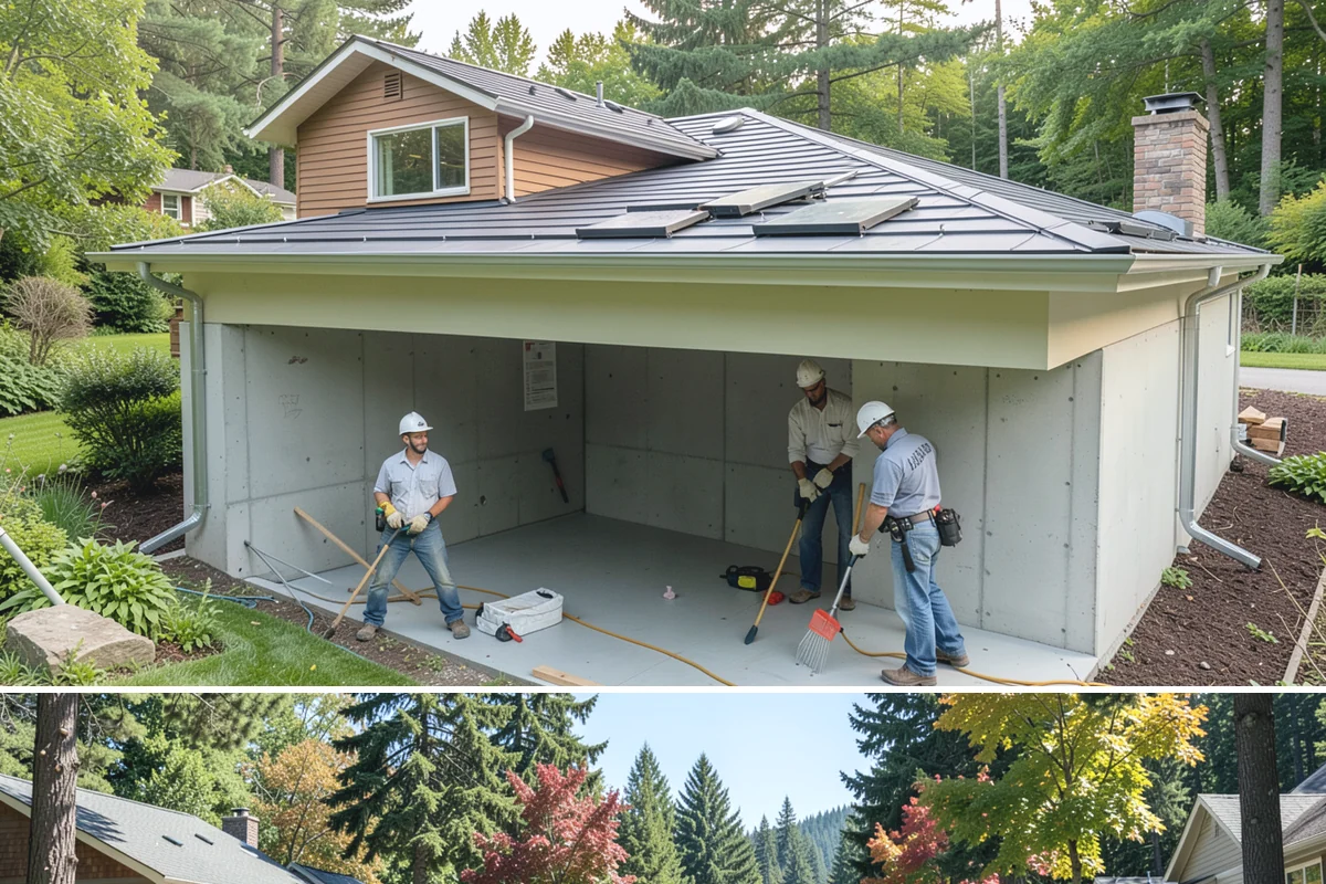 Ceiling Drywall Installation in Orting, Pierce County, WA - Ceiling drywall is indoor work suited to every season, including the rainy winter months.