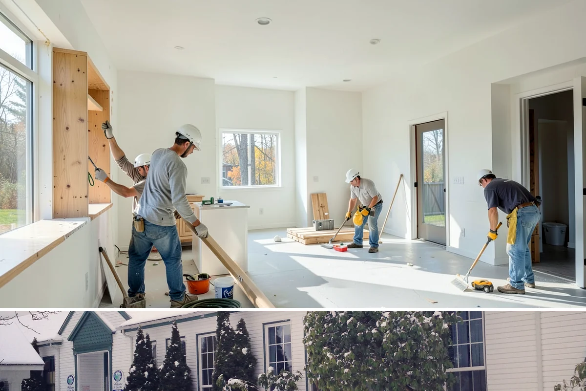 Ceiling Drywall Installation in Pacific, King County, WA - Ceiling drywall is indoor work suited to every season, including the rainy winter months.