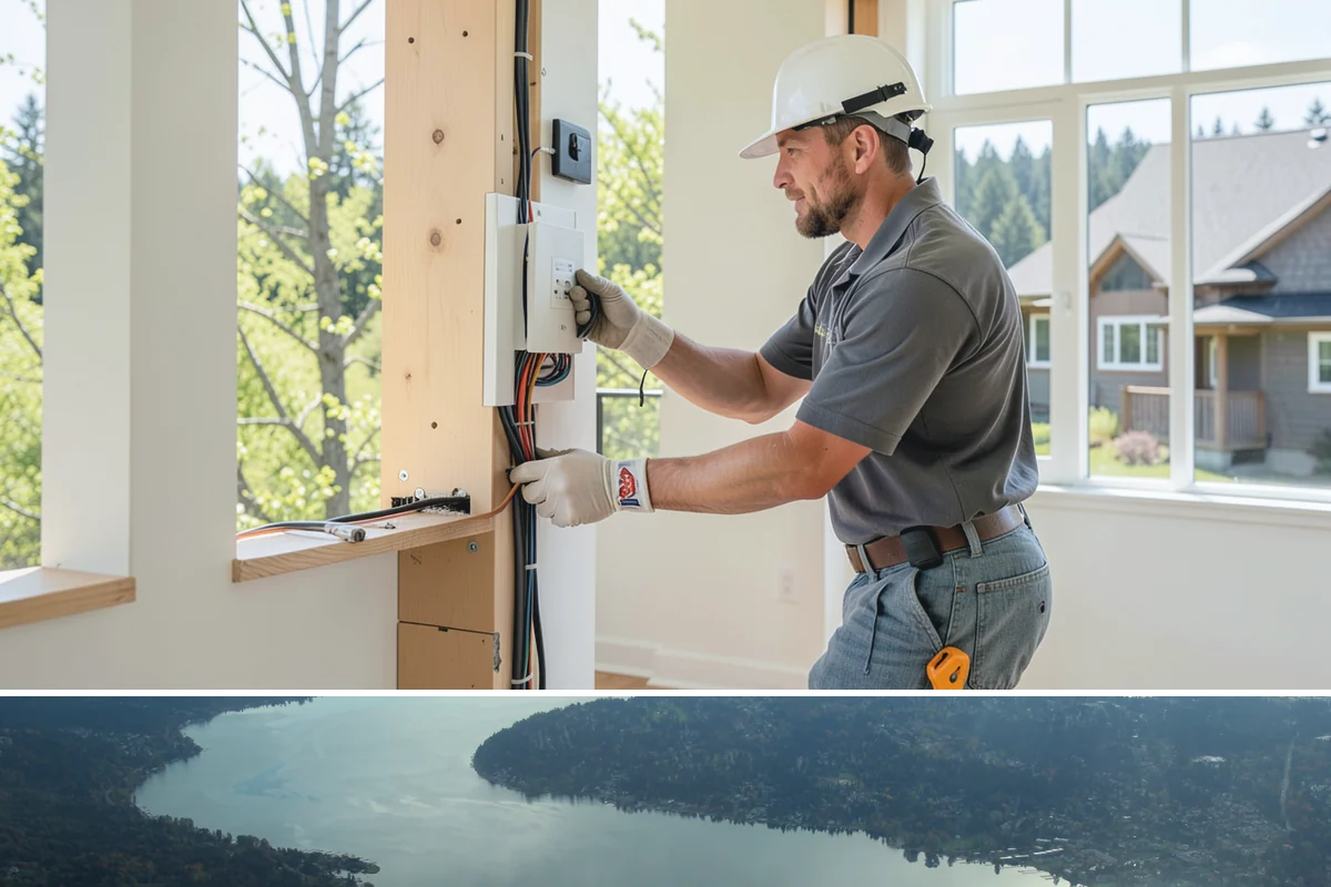 Ceiling Drywall Installation in Sammamish, King County, WA - Ceiling drywall is indoor work suited to every season, including the rainy winter months.