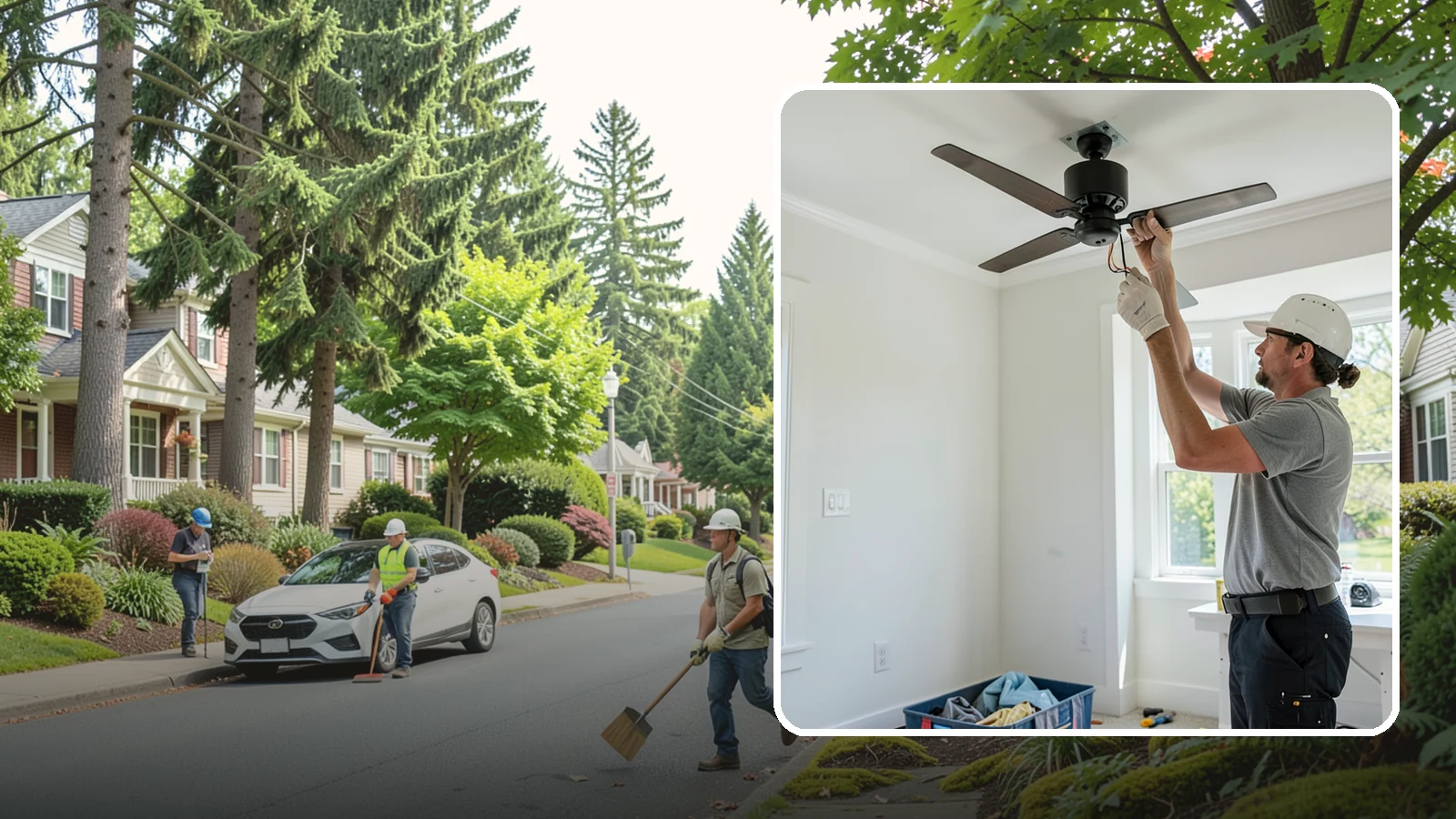 Ceiling Fan Installation in Beaux Arts Village, King County, WA - We install and replace ceiling fans with properly braced boxes and secure, code-compliant wiring.