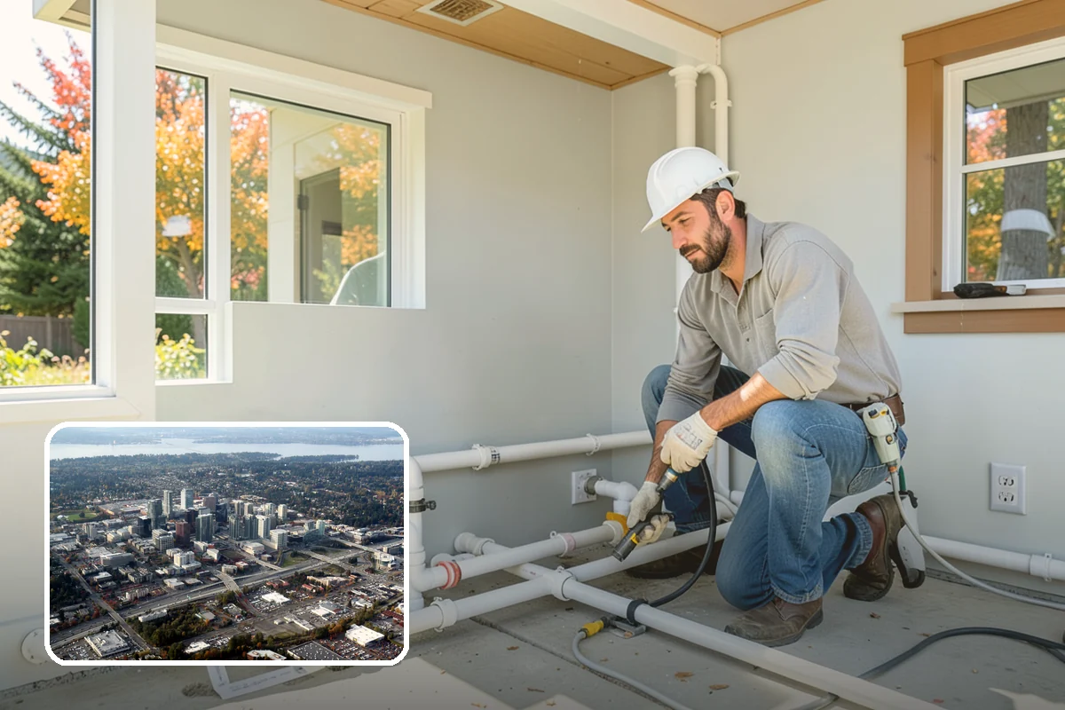 Ceiling Fan Installation in Bellevue, King County, WA - Fan-rated box safely supports weight and motion