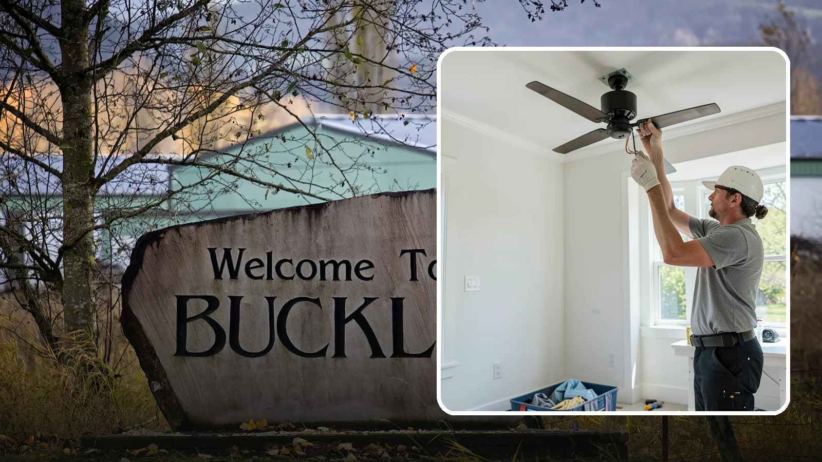 Ceiling Fan Installation in Buckley, Pierce County, WA - We install and replace ceiling fans with properly braced boxes and secure, code-compliant wiring.