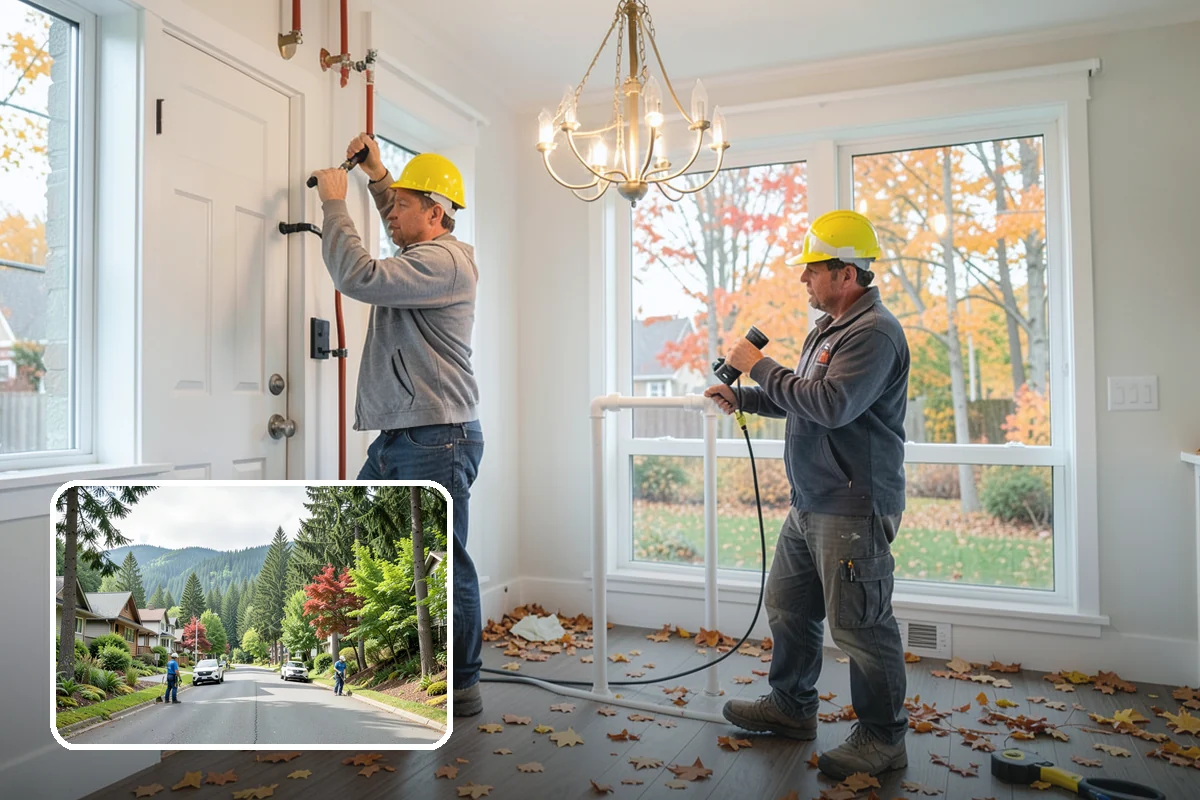 Ceiling Fan Installation in Darrington, Snohomish County, WA - Fan-rated box safely supports weight and motion