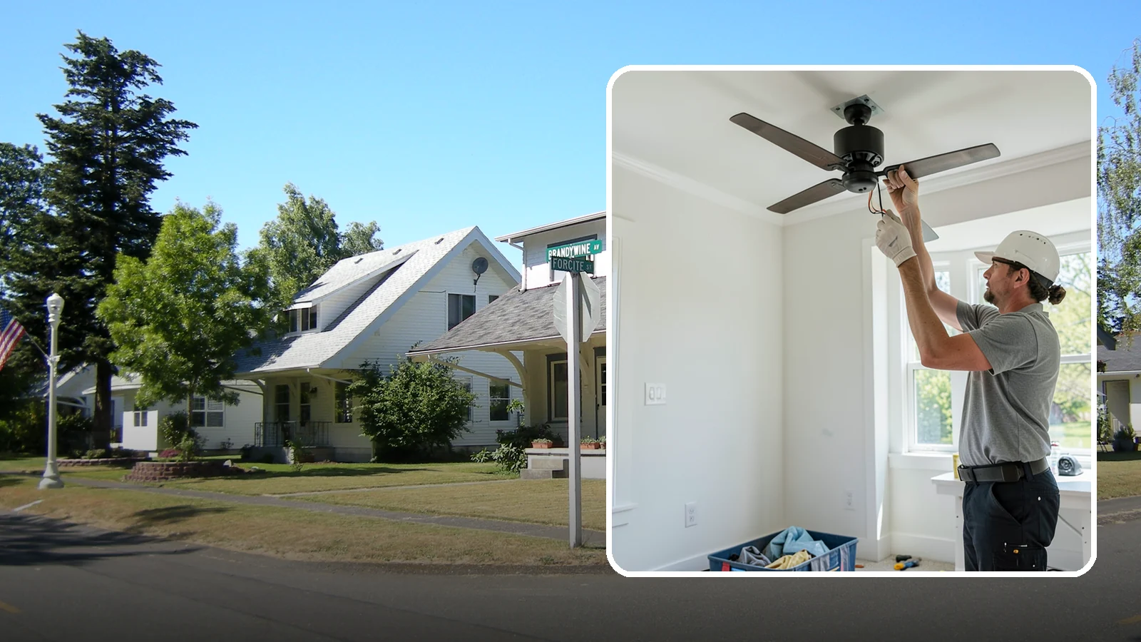 Ceiling Fan Installation in DuPont, Pierce County, WA - We install and replace ceiling fans with properly braced boxes and secure, code-compliant wiring.