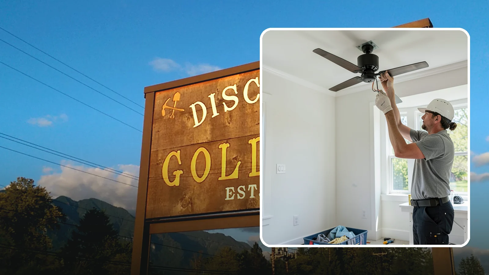 Ceiling Fan Installation in Gold Bar, Snohomish County, WA - We install and replace ceiling fans with properly braced boxes and secure, code-compliant wiring.