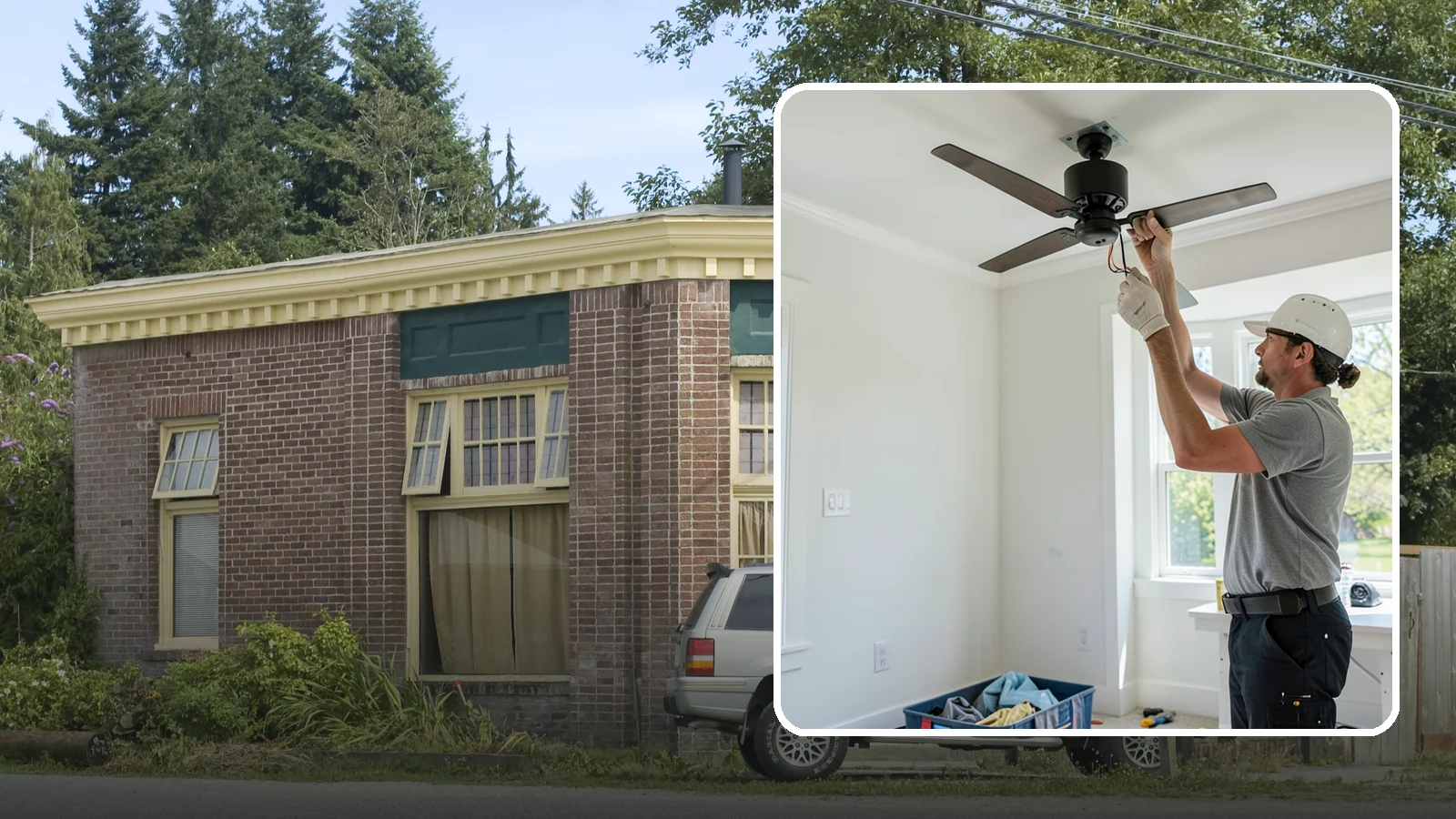 Ceiling Fan Installation in Hamilton, Skagit County, WA - We install and replace ceiling fans with properly braced boxes and secure, code-compliant wiring.