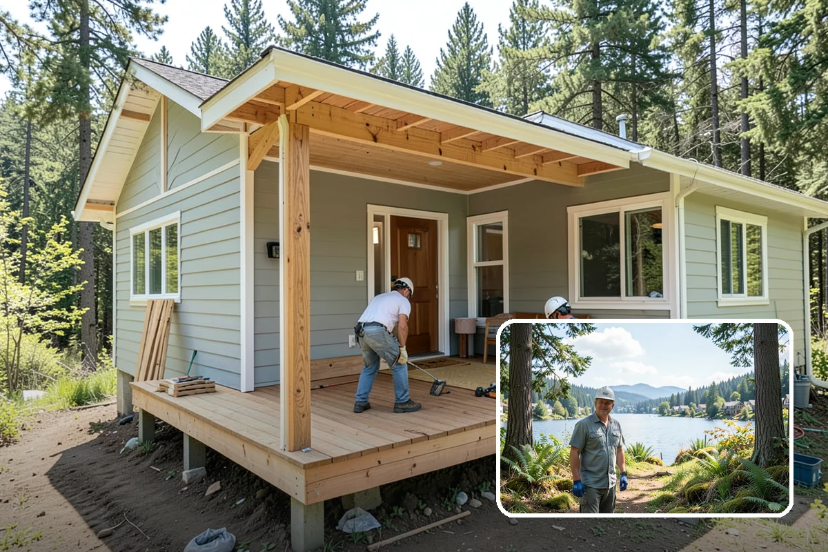 Ceiling Fan Installation in Milton, King County, WA - Fan-rated box safely supports weight and motion