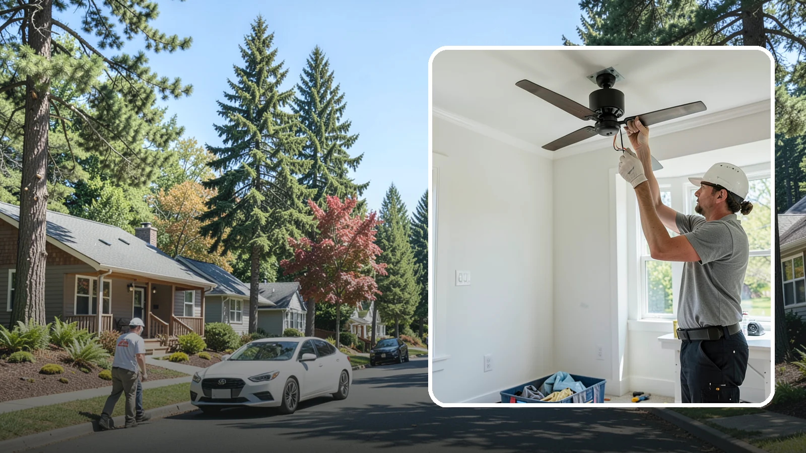 Ceiling Fan Installation in Orting, Pierce County, WA - We install and replace ceiling fans with properly braced boxes and secure, code-compliant wiring.