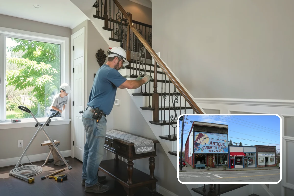 Ceiling Fan Installation in Ruston, Pierce County, WA - Fan-rated box safely supports weight and motion