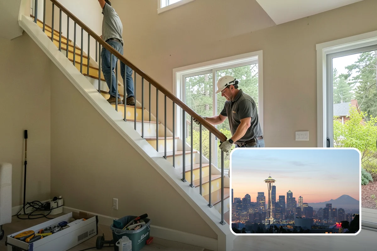 Ceiling Fan Installation in Seattle, King County, WA - Fan-rated box safely supports weight and motion