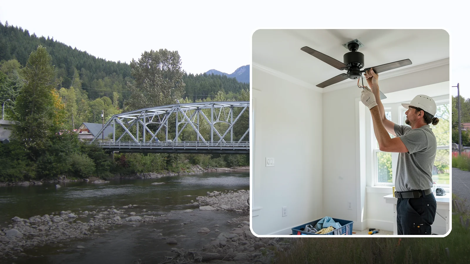 Ceiling Fan Installation in Skykomish, King County, WA - We install and replace ceiling fans with properly braced boxes and secure, code-compliant wiring.