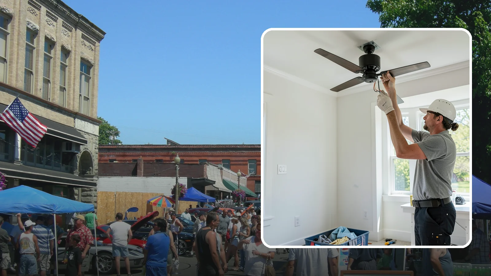 Ceiling Fan Installation in Snohomish, Snohomish County, WA - We install and replace ceiling fans with properly braced boxes and secure, code-compliant wiring.