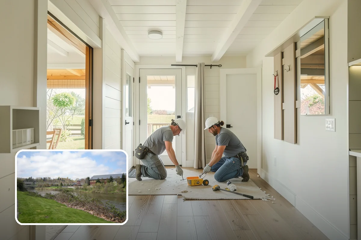 Ceiling Fan Installation in Tukwila, King County, WA - Fan-rated box safely supports weight and motion