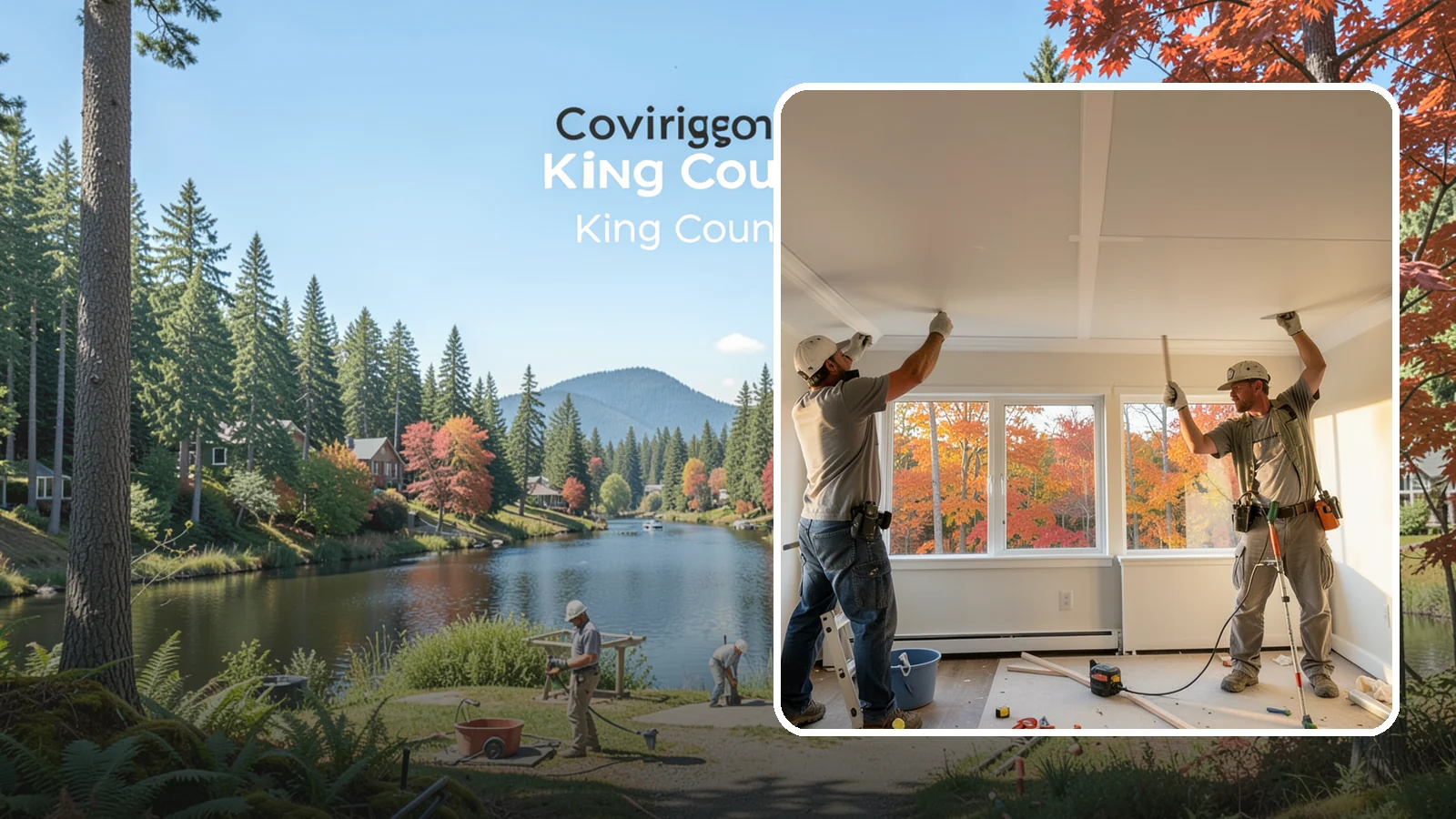 Ceiling Installation in Covington, King County, WA - Installing new ceilings to refresh, level, or update the overhead surface of a room.