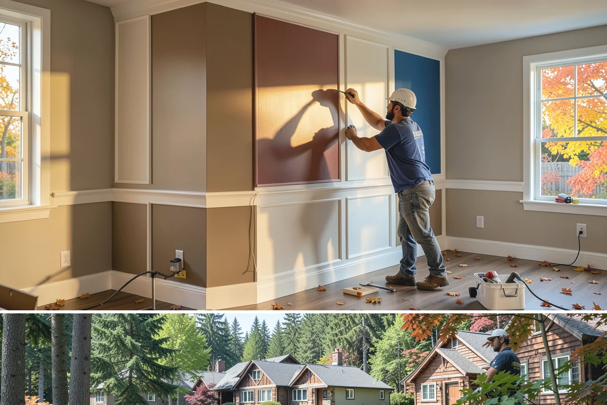 Ceiling Installation in Edgewood, Pierce County, WA - Ceiling work is indoor and year-round, with drier weeks helping joint compound and paint cure evenly.