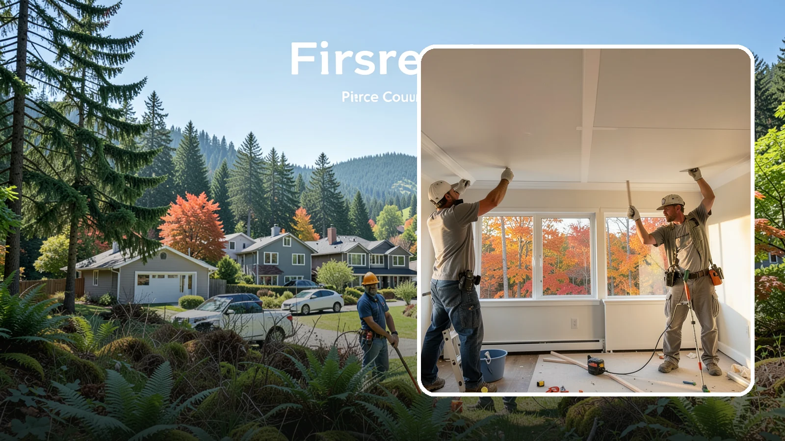 Ceiling Installation in Fircrest, Pierce County, WA - Installing new ceilings to refresh, level, or update the overhead surface of a room.