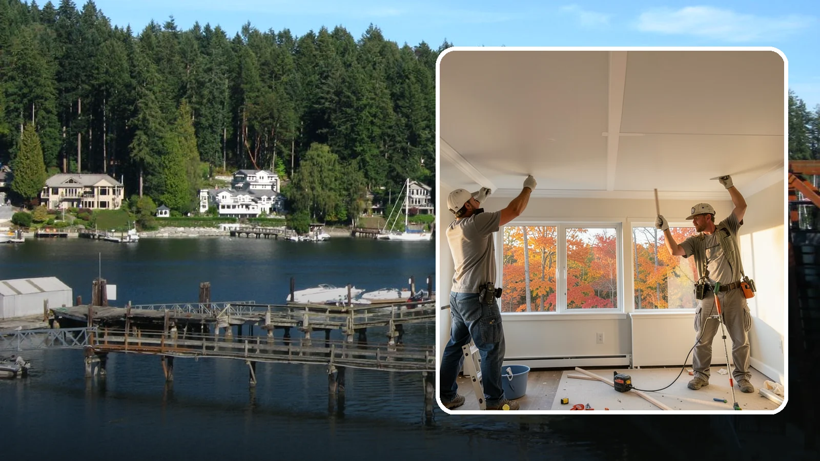 Ceiling Installation in Gig Harbor, Pierce County, WA - Installing new ceilings to refresh, level, or update the overhead surface of a room.