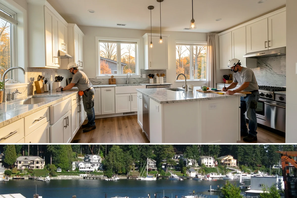 Ceiling Installation in Gig Harbor, Pierce County, WA - Ceiling work is indoor and year-round, with drier weeks helping joint compound and paint cure evenly.