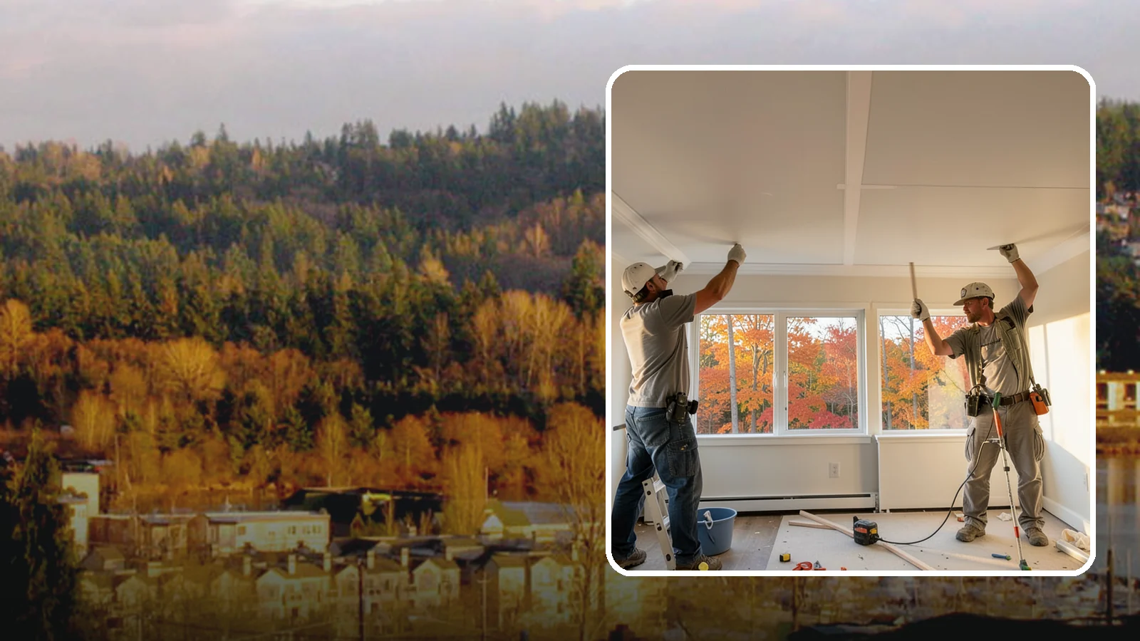 Ceiling Installation in Kenmore, King County, WA - Installing new ceilings to refresh, level, or update the overhead surface of a room.