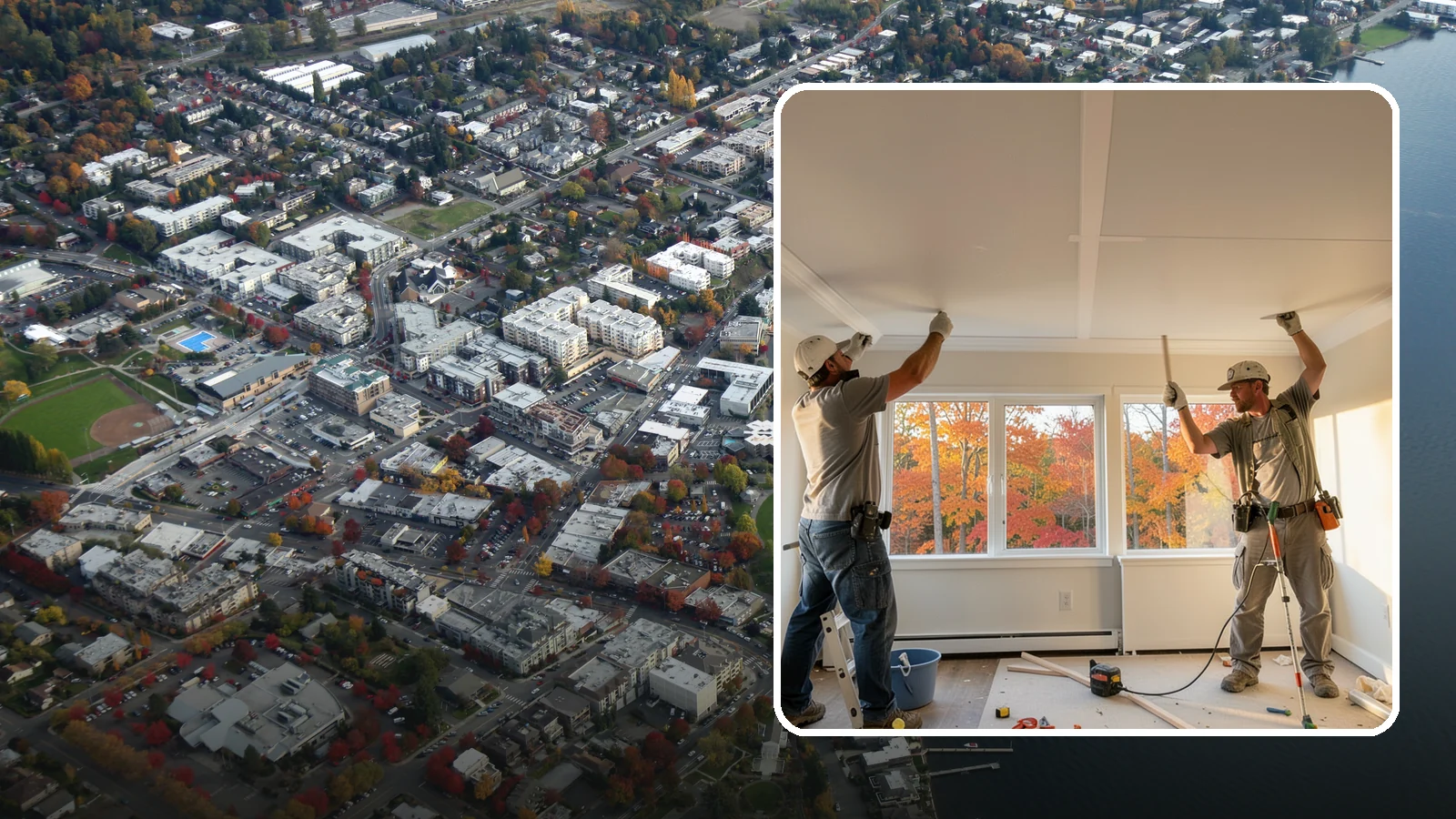 Ceiling Installation in Kirkland, King County, WA - Installing new ceilings to refresh, level, or update the overhead surface of a room.