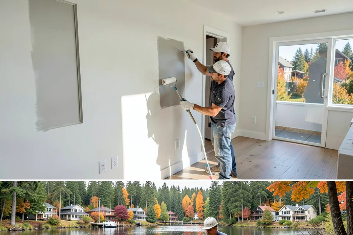 Ceiling Installation in La Conner, Skagit County, WA - Ceiling work is indoor and year-round, with drier weeks helping joint compound and paint cure evenly.