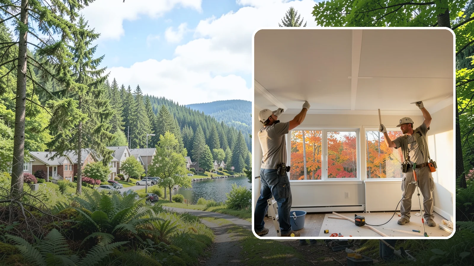 Ceiling Installation in Lake Forest Park, King County, WA - Installing new ceilings to refresh, level, or update the overhead surface of a room.